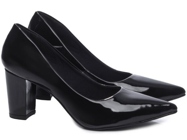 Sapato Scarpin Salto Grosso Verniz Torricella AVS 8000-02G_AR