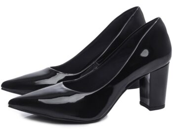 Sapato Scarpin Salto Grosso Verniz Torricella AVS 8000-02G_AR