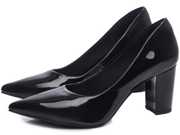 Sapato Scarpin Salto Grosso Verniz Torricella AVS 8000-02G_AR