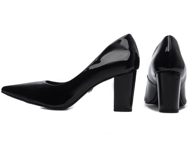 Sapato Scarpin Salto Grosso Verniz Torricella AVS 8000-02G_AR