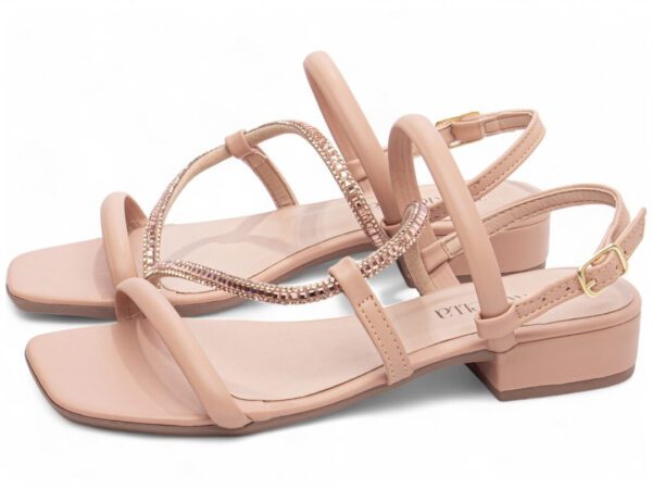 Sandália Feminina Salto Baixo Rose Torricella AVS 1.005B