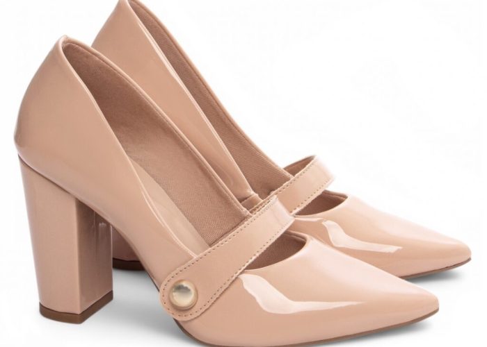 Sapato Scarpin Rose Salto Alto Quadrado Torricella AVS 65-13C