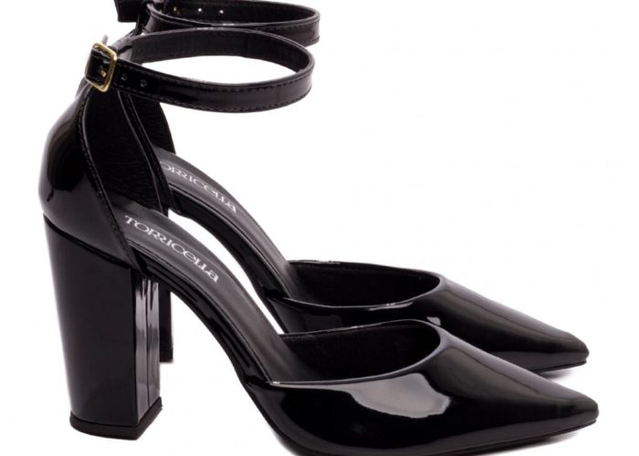Sapato Scarpin Salto Bico Fino Preto Torricella 65-03A