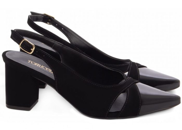 Sapato Scarpin Salto Bico Fino Preto Torricella AVS 600.01A (5)