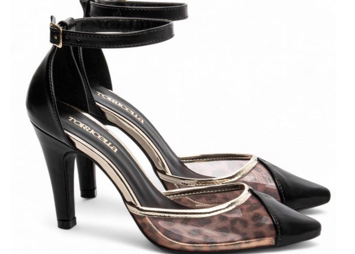 Sapato Scarpin Salto Bico Fino Preto Torricella AVS 68002A