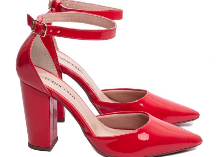Sapato Scarpin Salto Bico Fino Vermelho Torricella AVS 65-03F